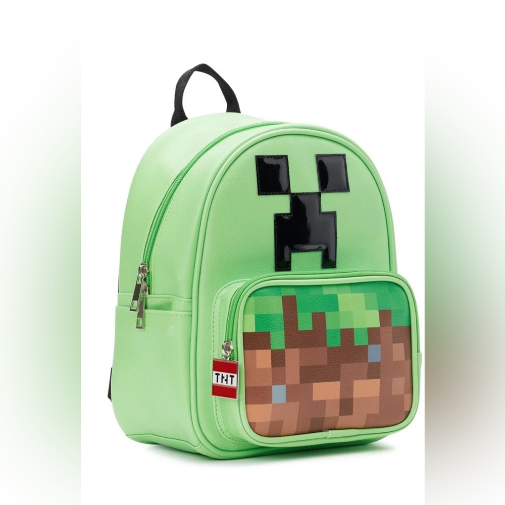 Minecraft Creeper Women Men Mini Dome Backpack Green Bag Mojang